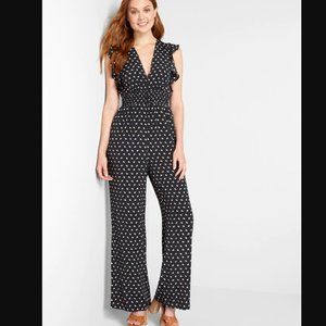 MODCLOTH black Fit to Party wide leg jumpsuit